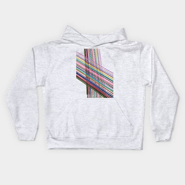 Lines of Color Kids Hoodie by Amanda1775